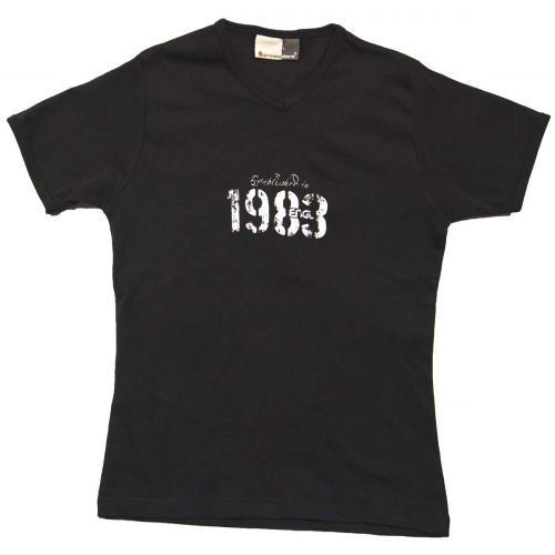 0 Engl - T-shirt ragazza "1983" S nera