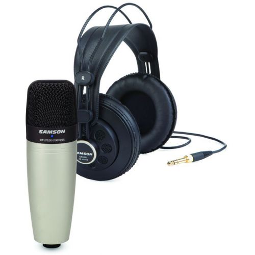0 SAMSON - C01/SR850 - Bundle Microfono a Condensatore Cardioide + Cuffie semi-open