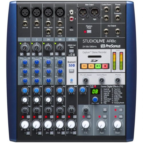 Presonus StudioLive AR8c - Mixer Audio Analogico 8 Canali con Recording