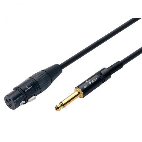 0 SOUNDSATION - Cavo microfonico bilanciato Wiremaster XLR(F)-6.3mm Jack MONO / 10mt