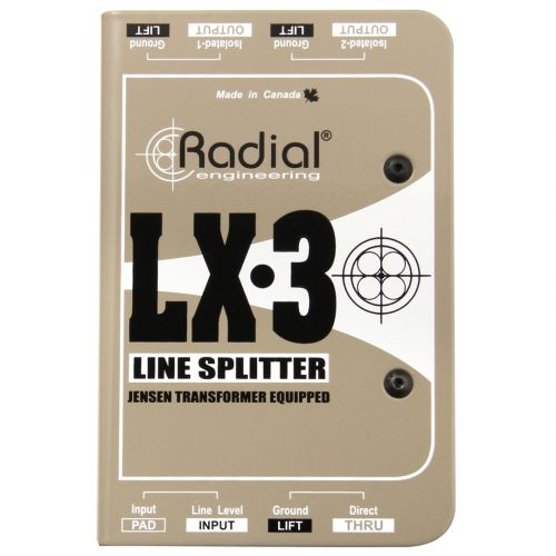 Radial LX3 - Splitter Line-Level Passivo