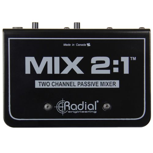 Radial Mix 2:1 - Audio Combiner e Mixer Passivo 2 Ch