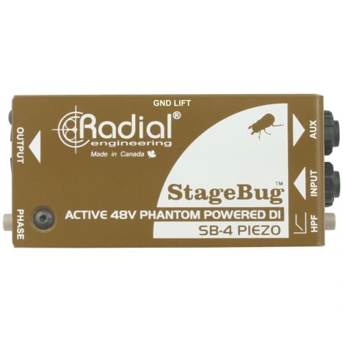Radial Stagebug SB4 Piezo - DI Box Attiva per Pickup Piezo