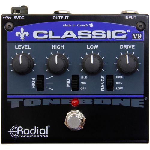 Radial Tonebone Classic V9 - Pedale Effetto Distorsione/Overdrive per Chitarra