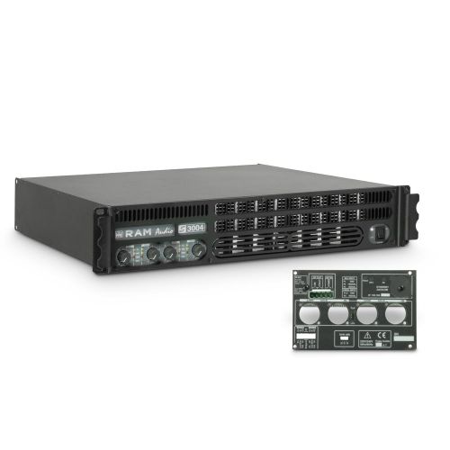 Ram Audio S 3004 GPIO - Finale di potenza PA 4 x 700 W 2 Ohm incl. modulo GPIO