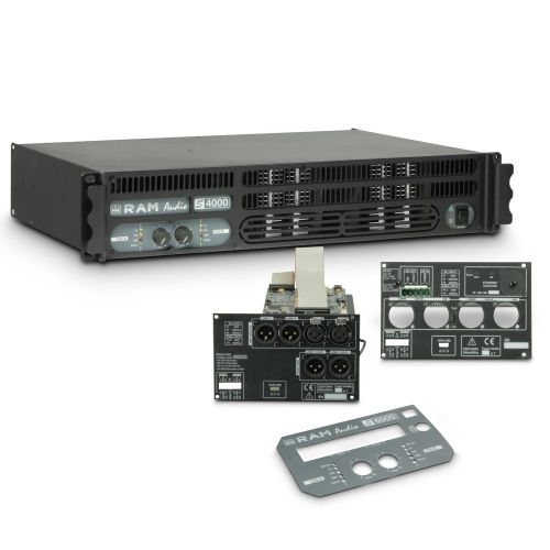 Ram Audio S 4000 DSP GPIO - Finale di potenza PA 2 x 1950 W 2 Ohm incl. modulo DSP e GPIO
