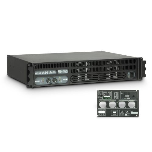 Ram Audio S 4000 GPIO - Finale di potenza PA 2 x 1950 W 2 Ohm incl. modulo GPIO