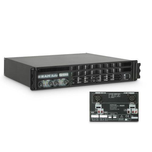 Ram Audio S 4044 X OVER - Finale di potenza PA 4 x 975 W 4 Ohm incl. modulo processore analogico