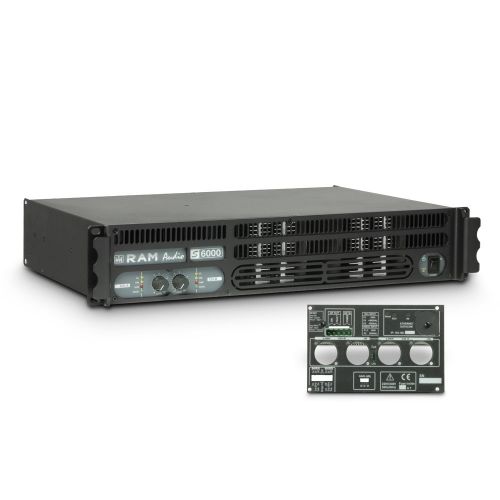 Ram Audio S 6000 GPIO - Finale di potenza PA 2 x 2950 W 2 Ohm incl. modulo GPIO