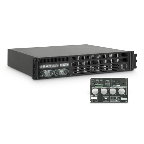 Ram Audio S 6044 GPIO - Finale di potenza PA 4 x 1480 W 4 Ohm incl. modulo GPIO