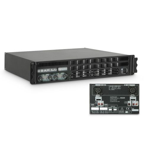 Ram Audio S 6044 X OVER - Finale di potenza PA 4 x 1480 W 4 Ohm incl. modulo processore analogico