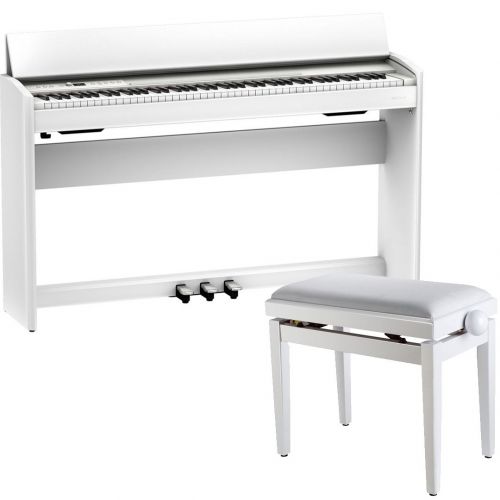 Roland F701 Bianco Piano Digitale 88 Tasti con Panchetta e Cuffia