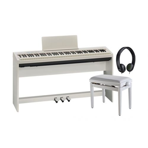 Roland FP30WH Pianoforte Digitale / Cuffia / Panchetta / Stand / Pedaliera