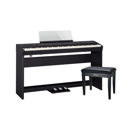 Roland FP 60 BK Set - Pianoforte Digitale / Stand / Pedaliera / Panchetta