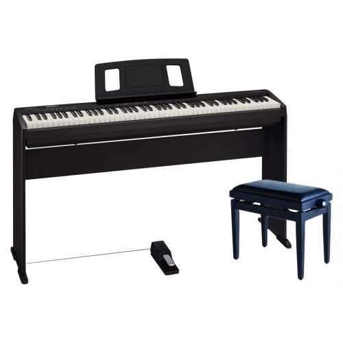 Roland FP 10 BK Pack Deluxe - Piano Digitale / Stand / Panchetta / Pedale Damper