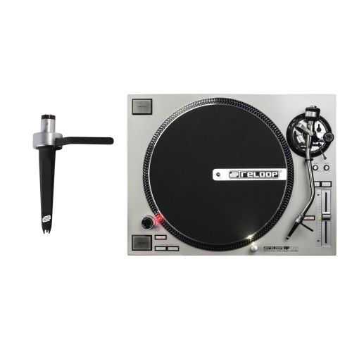 RELOOP RP-7000 SILVER + CONCORDE BLACK - Giradischi Professionale per DJ con Testina