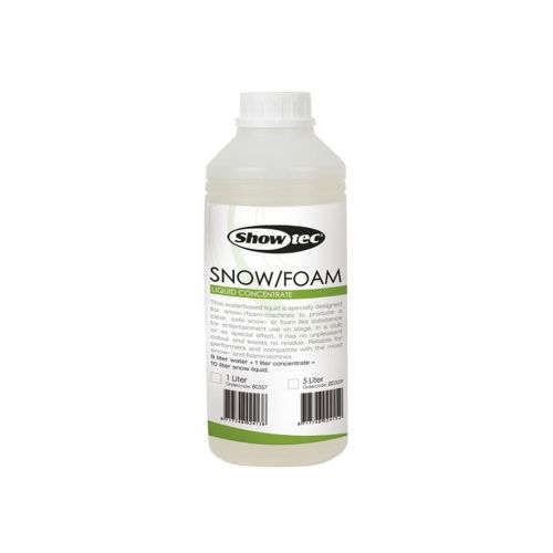 Showtec Snow/Foam Liquido Concentrato all'Acqua per Macchine Neve/Schiuma 1 Lt