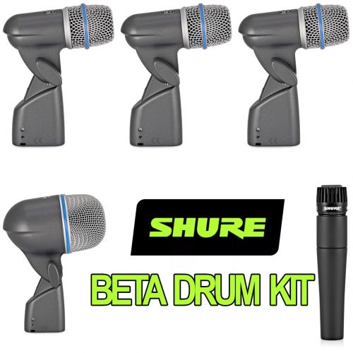 Shure Beta Drum Kit - 1 x Beta52A 3 x Beta56A 1 x SM57