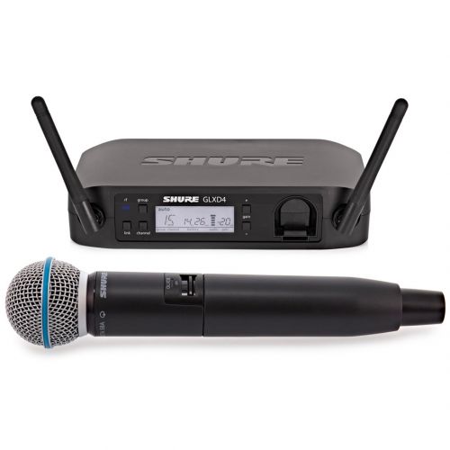 Shure GLXD24E/B58 - Sistema Microfonico Wireless Digitale con Capsula Beta 58A