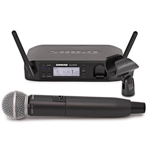 Shure GLXD24E/SM58 - Sistema Microfonico Wireless Digitale con Palmare