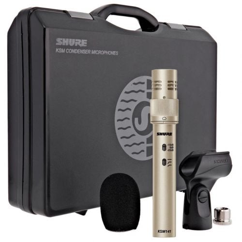 Shure KSM141/SL - Microfono per Strumenti a Condensatore Professionale Champagne