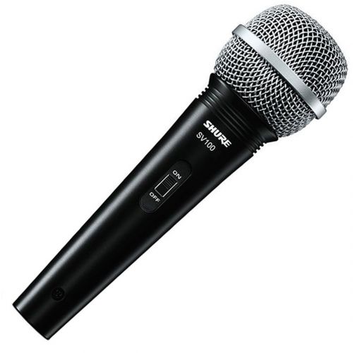 Shure SV 100 - Microfono Dinamico con Cavo per Voce, Conferenza, DJ e Karaoke