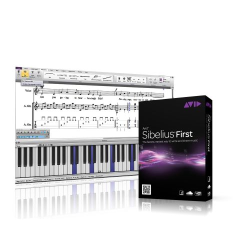 AVID SIBELIUS 8 | FIRST con UPGRADE PLAN ANNUALE - Software di Notazione Musicale per Principianti