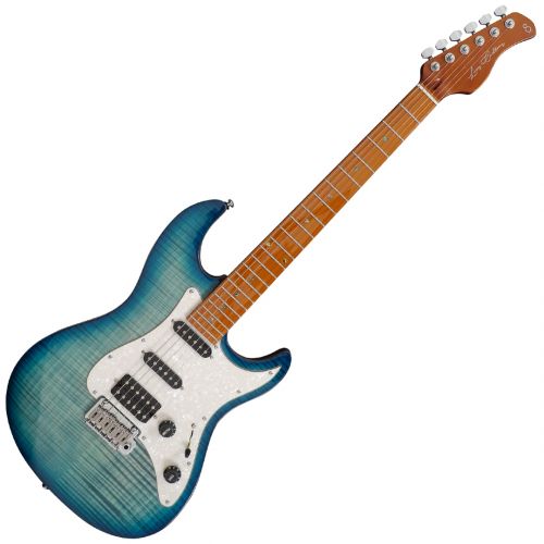 Chitarra Elettrica Tipo Fender Stratocaster Sire Guitars Larry Carlton S7 FM Transparent Blue