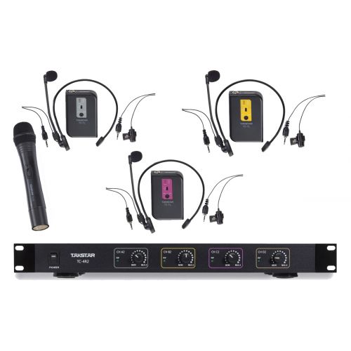 TAKSTAR Sistema Microfonico Wireless / 3 Headset / 1 Palmare
