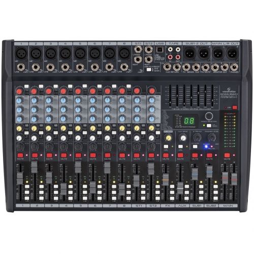  SOUNDSATION ALCHEMIX 802UFX - Mixer Professionale 12-canali Con Multieffetto Digitale A 24-bit & Scheda In/Out Stereo USB
