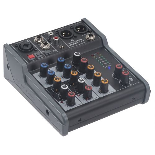 SOUNDSATION MIOMIX 104 - Mixer Audio Professionale A 5 Canali Con Effetto Eco Digitale