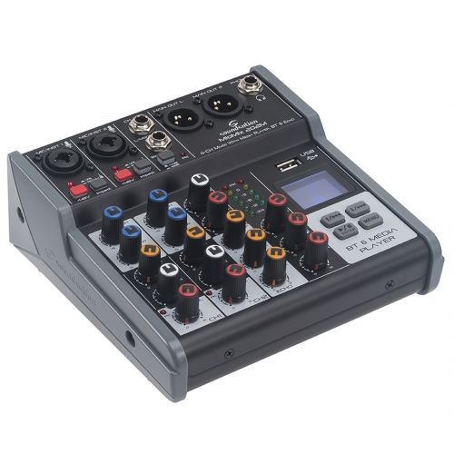 SOUNDSATION MIOMIX 202M - Mixer Professionale 4-Canali Con Media Player, BT & Effetto Eco Digitale