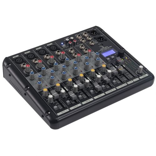 SOUNDSATION YOUMIX-402 MEDIA - Mixer Professionale 8-Canali Con Lettore MP3, Connessione BT E Multieffetto