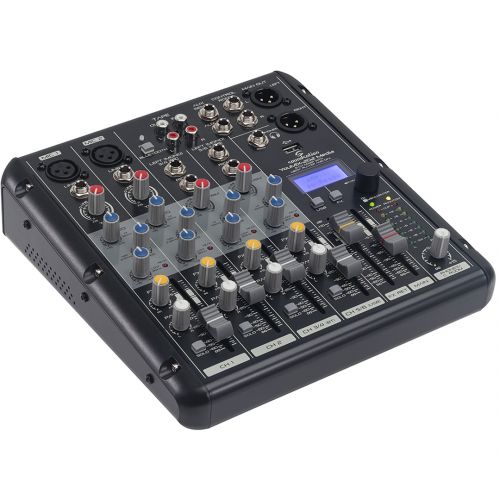 SOUNDSATION YOUMIX-202 MEDIA - Mixer Professionale 6-Canali Con Lettore MP3, Connessione BT E Multieffetto