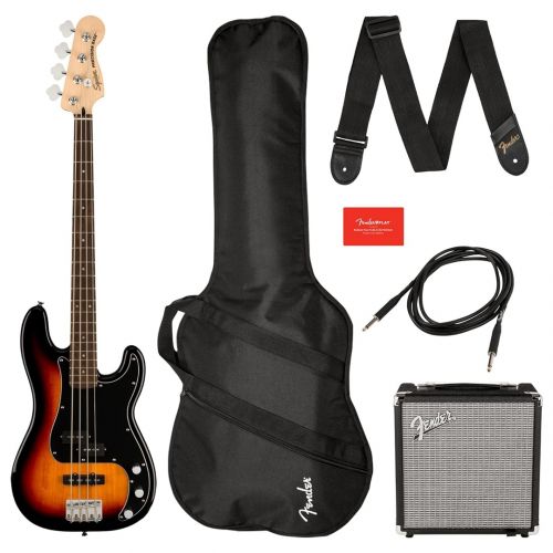 Squier Affinity Precision Bass PJ 3-Color Sunburst R15 Pack