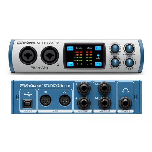 Presonus Studio 26 - Interfaccia Scheda Audio MIDI / USB 2 in / 6 Out