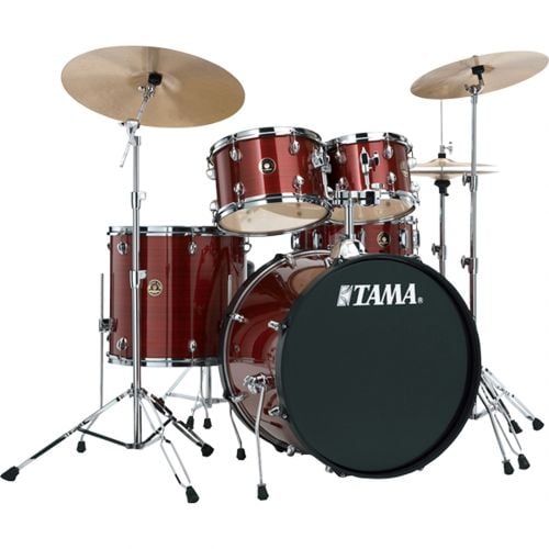 Batteria Acustica 5 Pezzi per Principianti Tama Rhythm Mate RM50YH6-RDS con Piatti Meinl