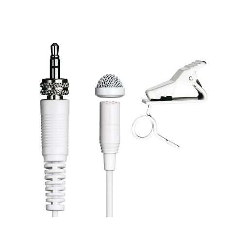 Tascam TM 10LW - Microfono Lavalier Bianco