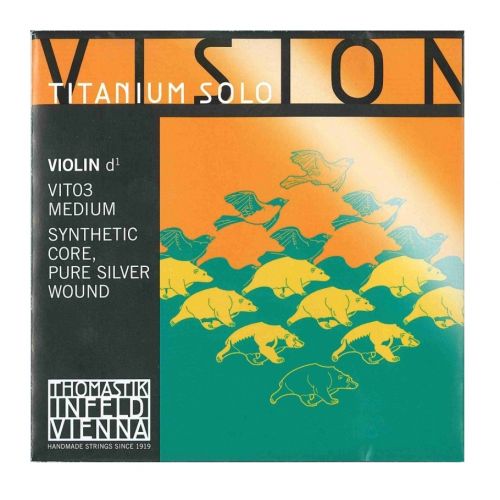 THOMASTIK - Corda Singola Per Violino Serie Vision™ Titanium Solo, (III o Re)