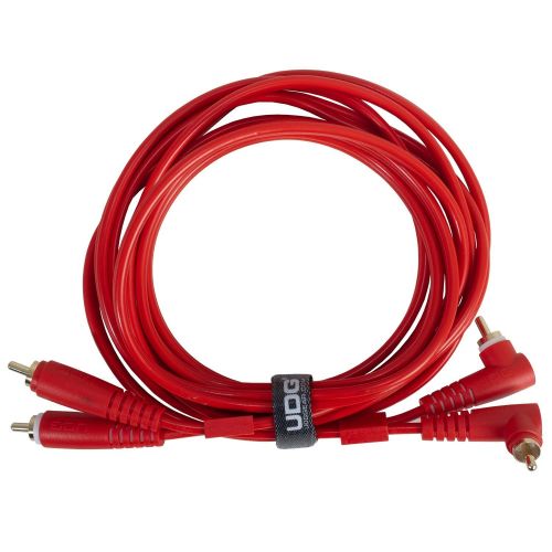 Udg U97005RD - ULTIMATE AUDIO CABLE SET RCA STRAIGHT - RCA ANGLED RED