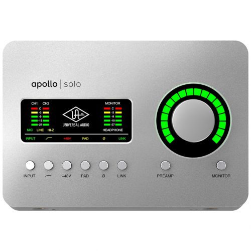 Universal Audio Apollo Solo Interfaccia Audio Thunderbolt 3 2x4 per Mac e PC
