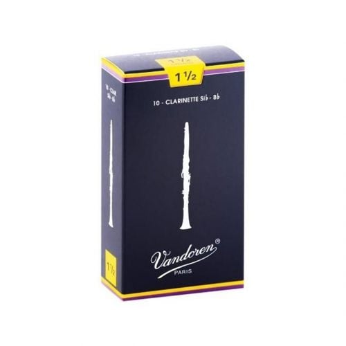 Vandoren CR1015 Traditional Ance per Clarinetto in Sib 1.5 (Confezione da 10)