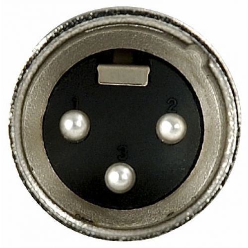 DAP-Audio - XLR 3p. Connector Male, Nickel housing - Cappuccio finale nero