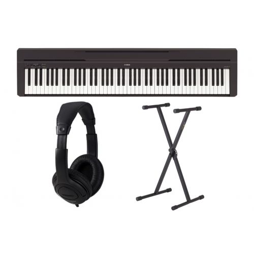 Yamaha P45 Black Set - Pianoforte Digitale / Supporto / Cuffie