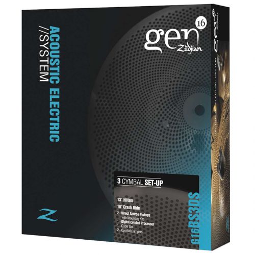 Zildjian Gen16 Acoustic/Electric Cymbal System - Set di Piatti per Batterie Ibride/Elettroniche