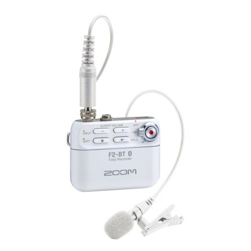 Registratore Vocale Digitale Wireless Zoom F2-BT Bianco