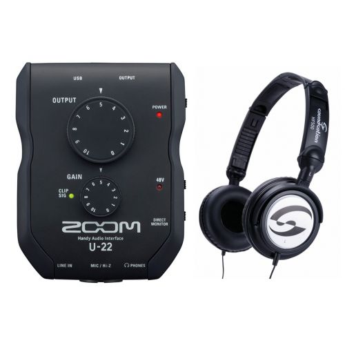 Zoom U22 Pack - Interfaccia Audio USB con Cuffie