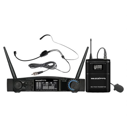 ZZIPP TXZZ541 Set Radiomicrofono ad Archetto UHF 48 Canali