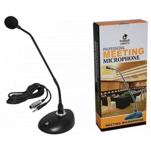 bespeco BESPECO GM4018 Microfono Professionale a condensatore da Tavolo per Conferenza 