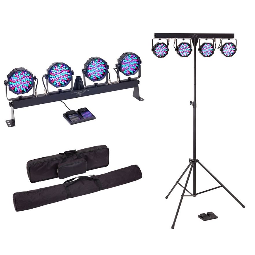 Effetti Luce Led Discoteca.Soundsation Kit Luci Discoteca 4 Par A Led Musical Store 2005